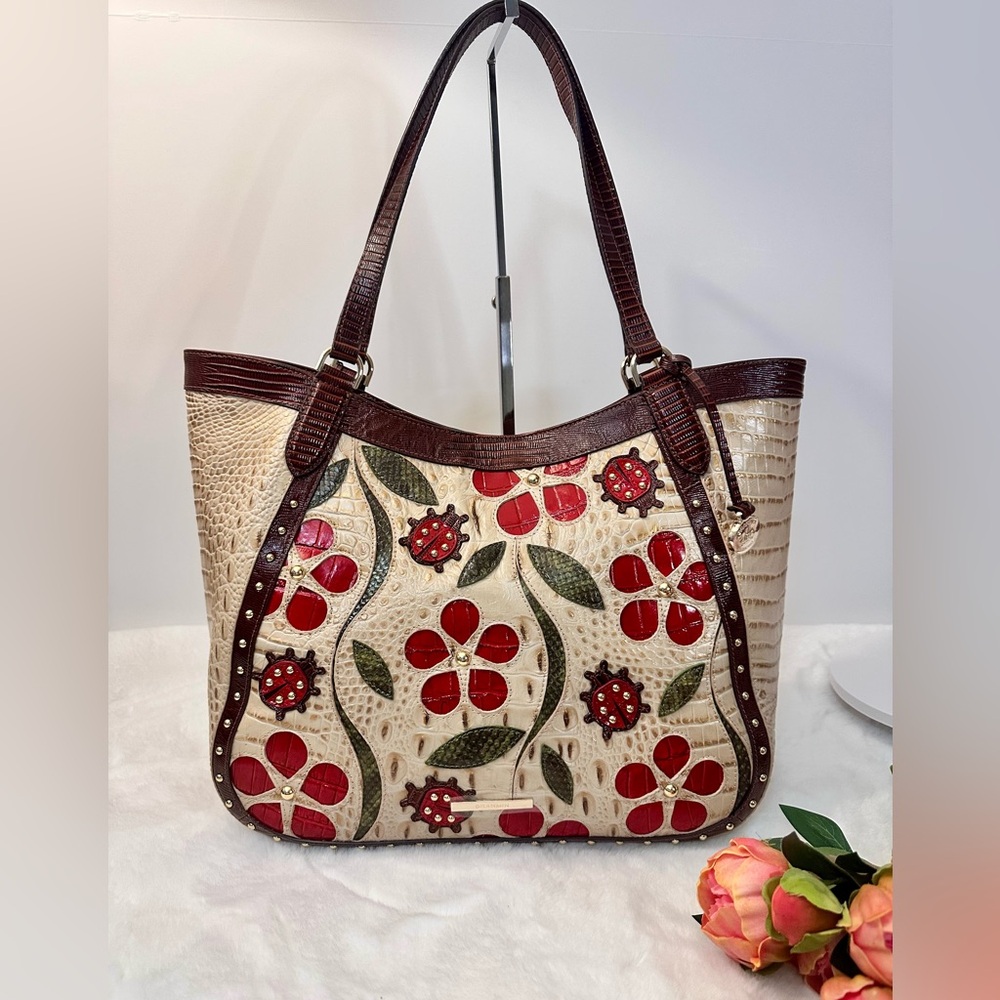 Brahmin Aliza tote sandstorm ladybird